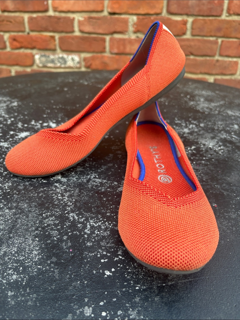 Rothy’s Women’s Pointed Toe Women's Flat Orange size 9